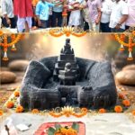 adityapur mein gunja durga pooja ki taiyariyon ka shankhnad, tridhara mandir ke roop mein banega is saal ka bhavya pandal