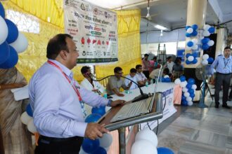 bhartiya angdan divas par igims mein sotto dwara jagrukta karyakram aayojit