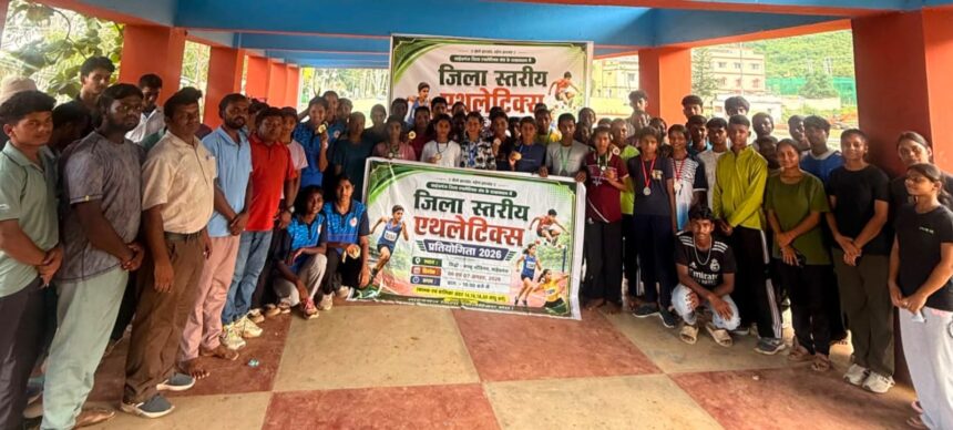 do divasiya jila stariya sab junior evam junior athletics pratiyogita ka bhavya aagaaz, khiladiyon ne dikhaya shandar pradarshan
