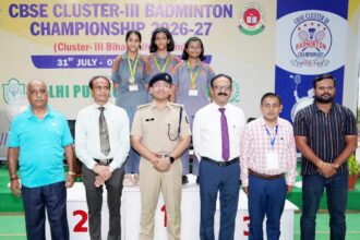 dps danapur badminton mein champion