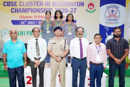 dps danapur badminton mein champion